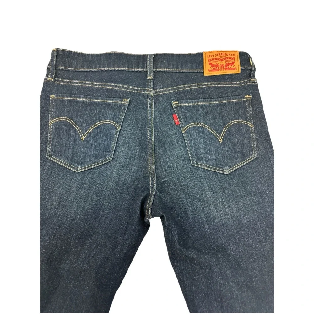 Levi's 712 Slim Jeans Women 28 Dark Wash Denim Premium Mid Rise Stretch